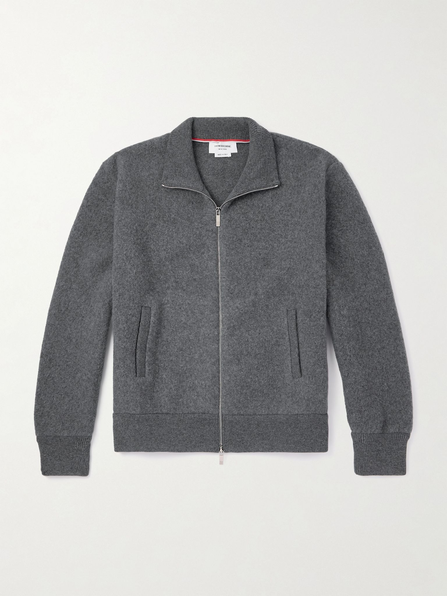 Wool-Fleece Zip-Up Jacket Gray - 1