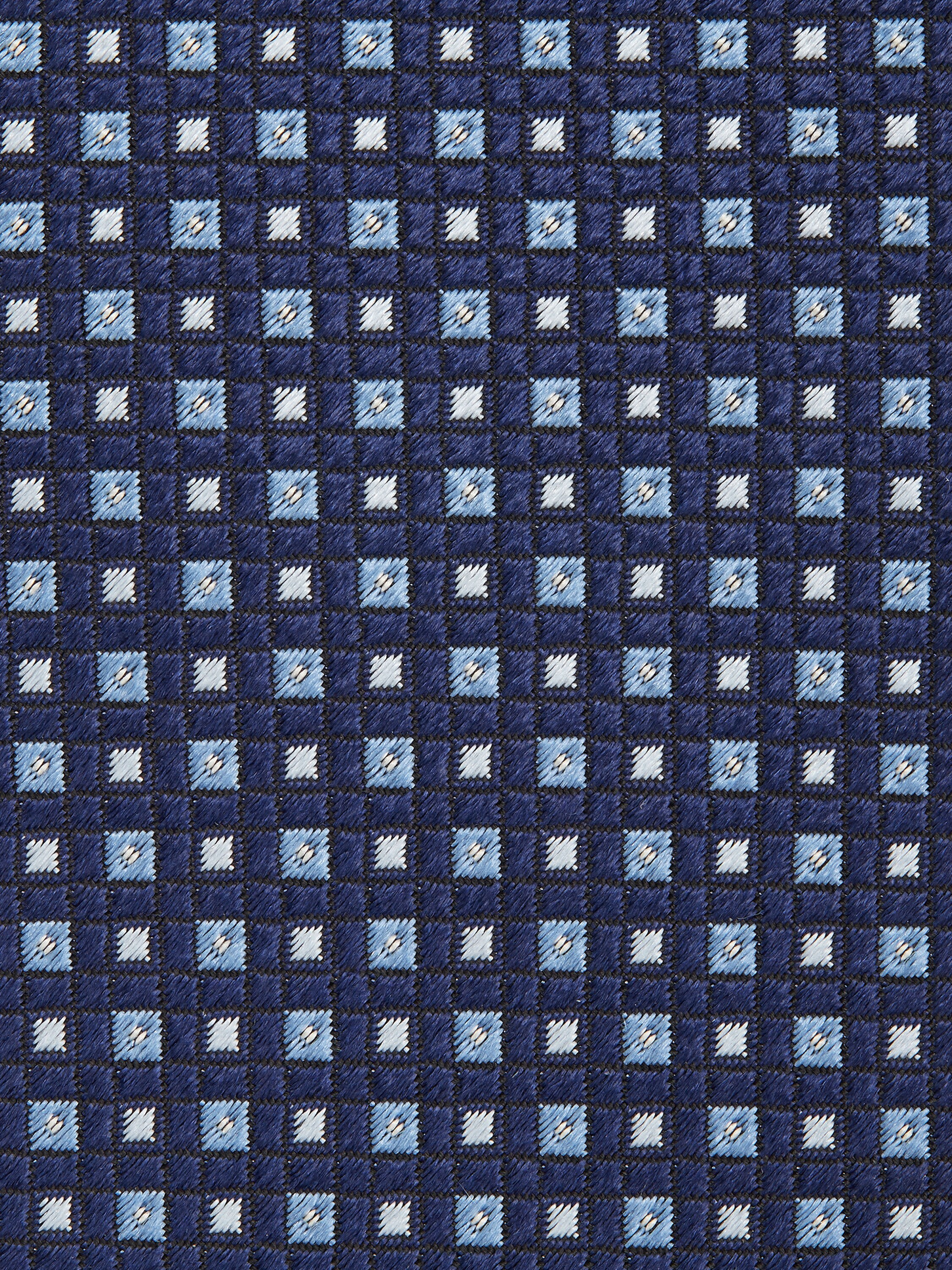 DARK BLUE SILK TIE - 2