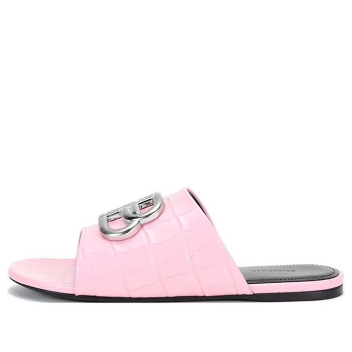 (WMNS) Balenciaga BB Cosy Mules 'Pink Black' 629537WA9D35681 - 1