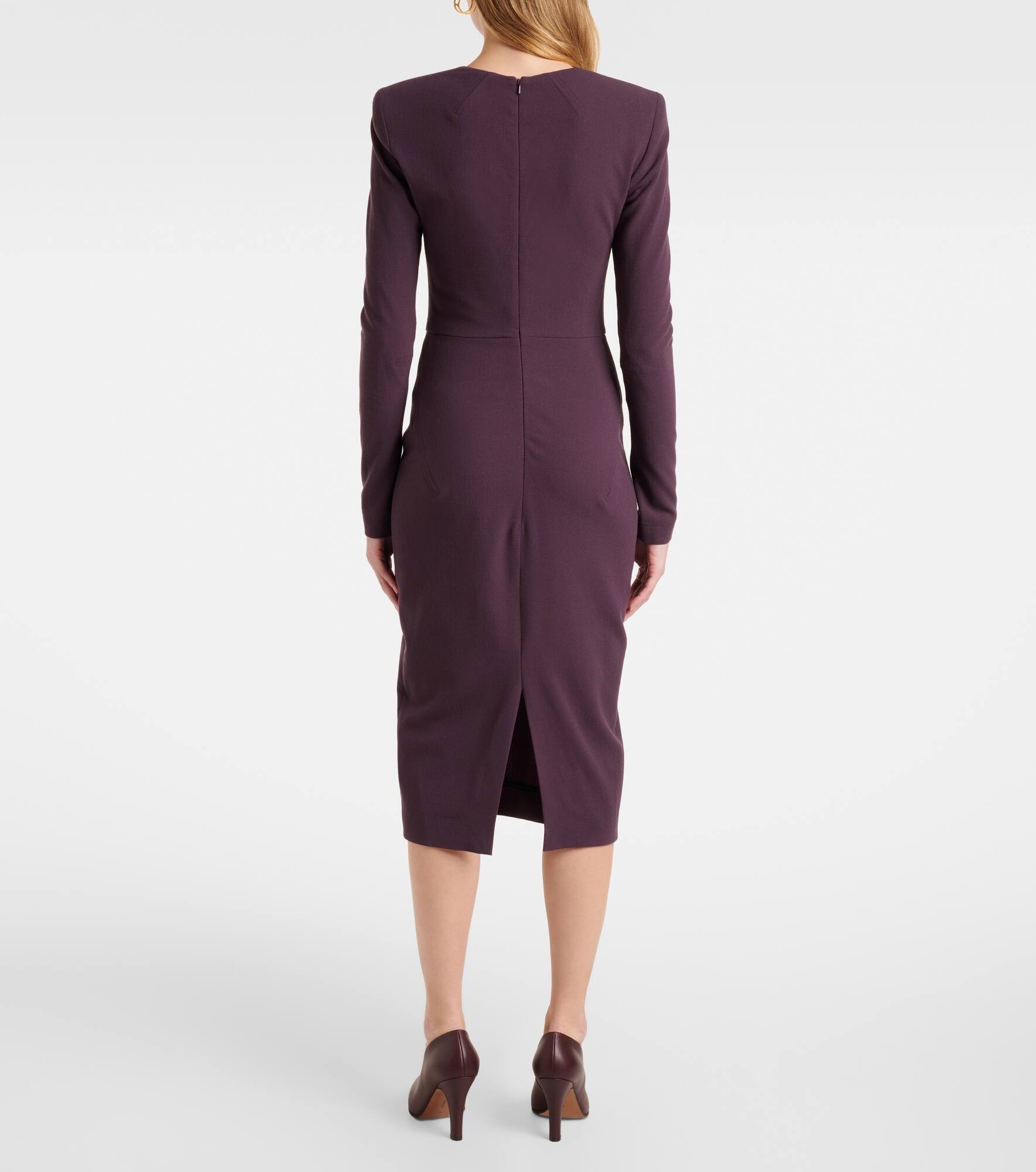 Wool-blend midi dress - 3