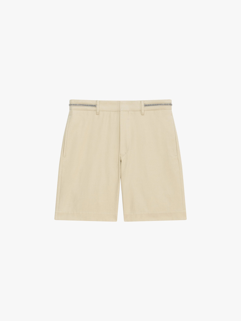 BERMUDA SHORTS IN COTTON TWILL WITH 4G ZIPPER 1