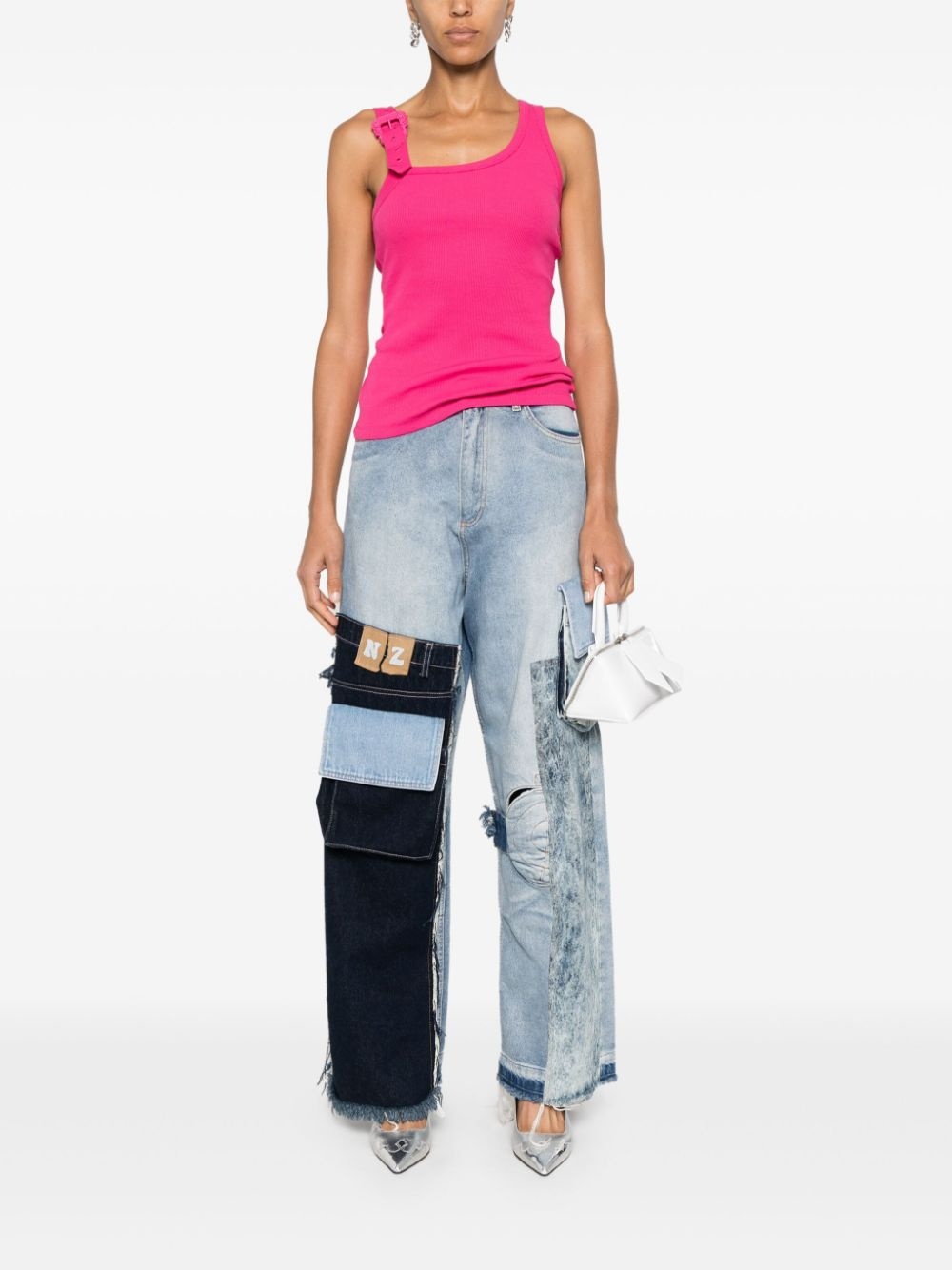 buckle-embellished tank top - 4