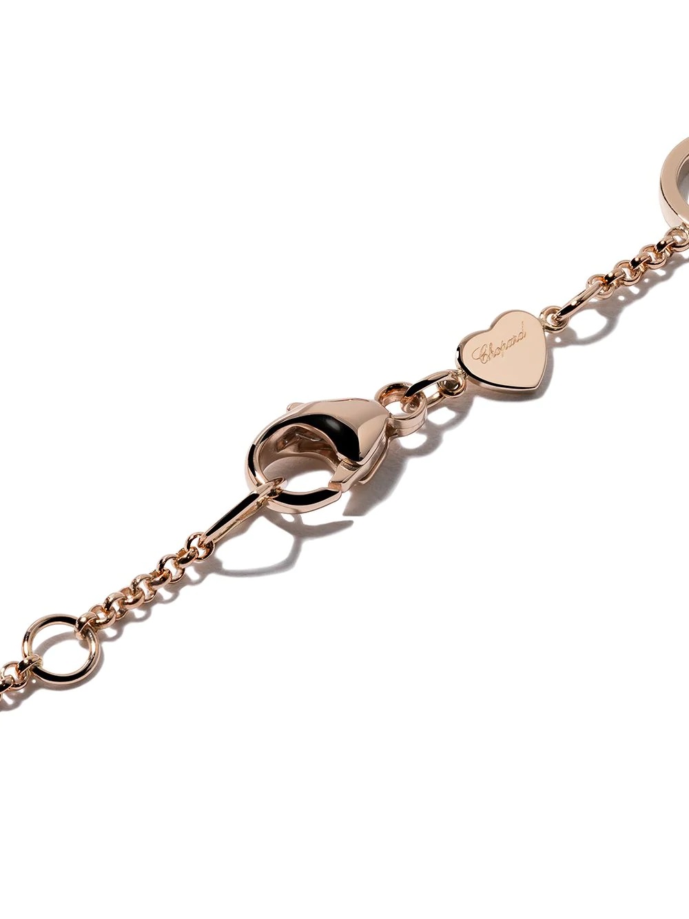 18kt rose gold Happy Hearts diamond bracelet - 4