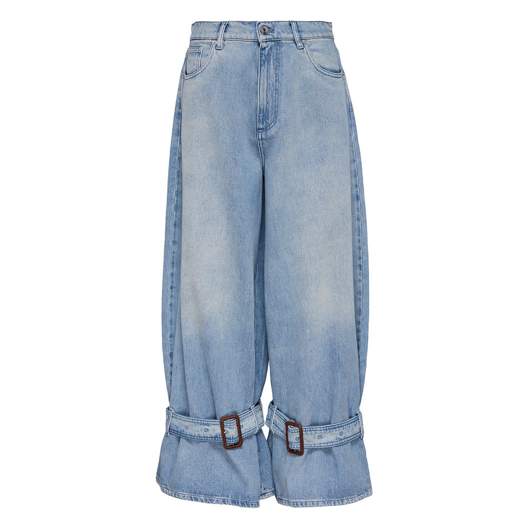 Buckled Cuff Jeans - 1