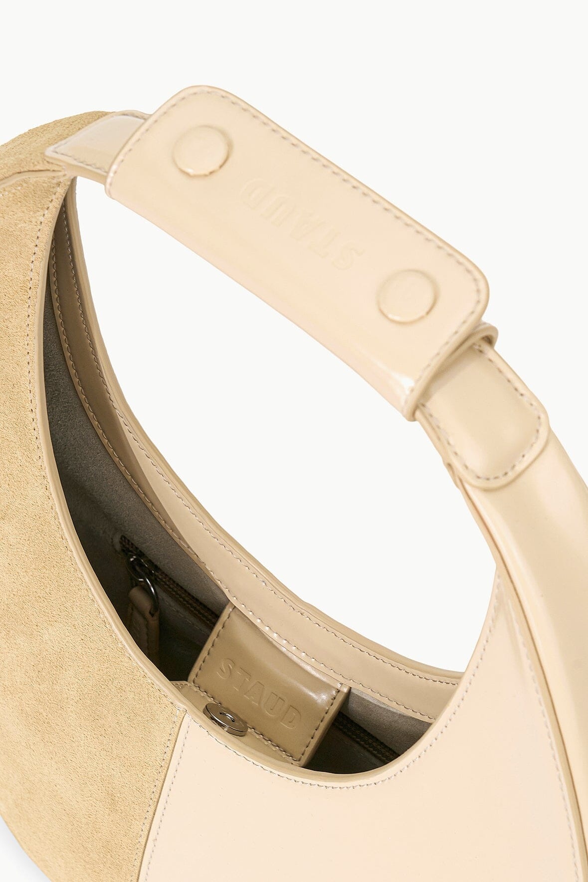 STAUD MOON SPLIT TOTE BAG OAT - 5