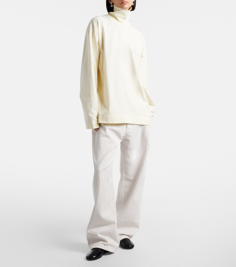 PHOEBE PHILO Cotton jersey turtleneck top outlook