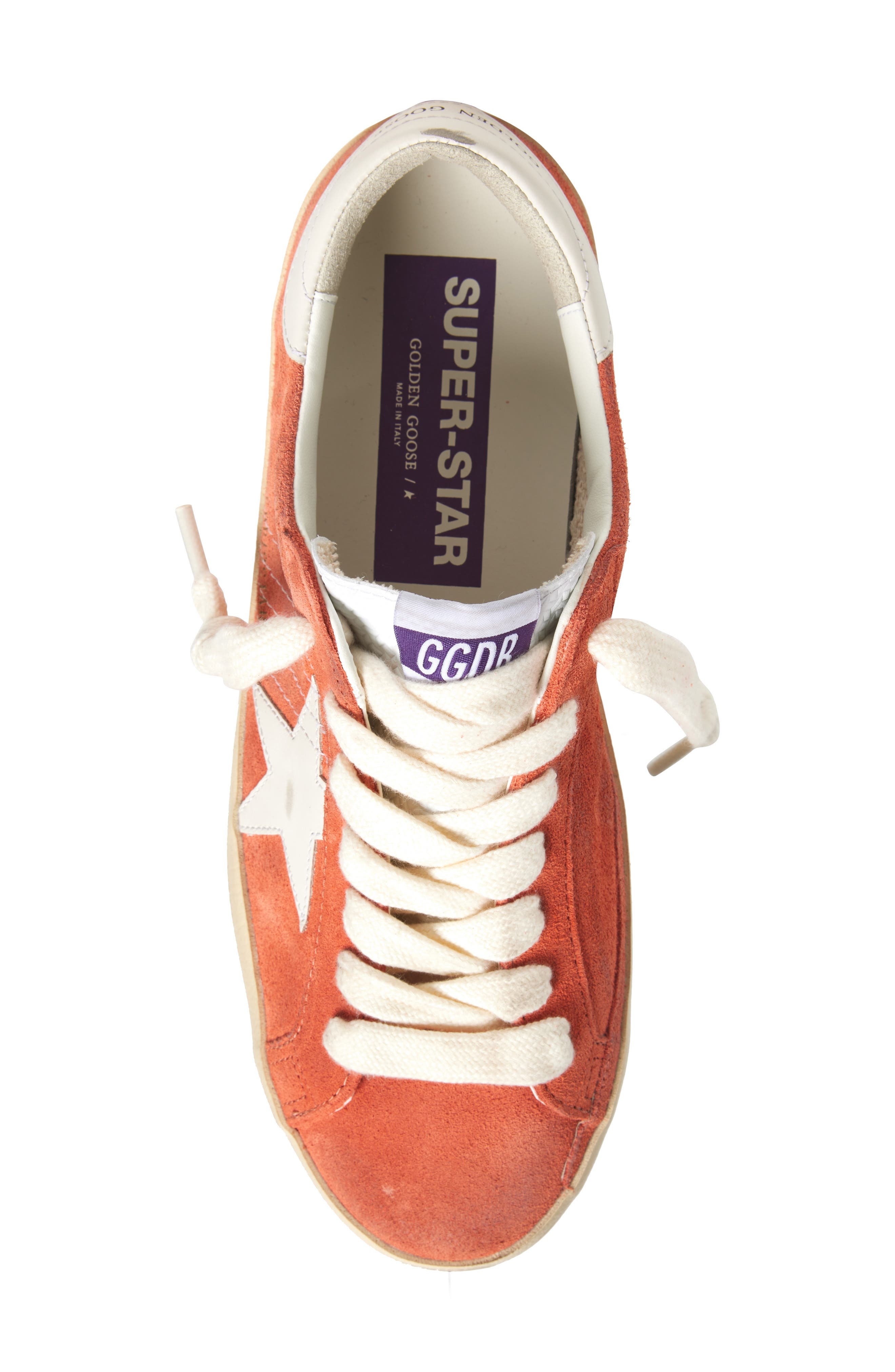 Golden Goose Super-Star Low Top Sneaker in Coral/Milk at Nordstrom - 5