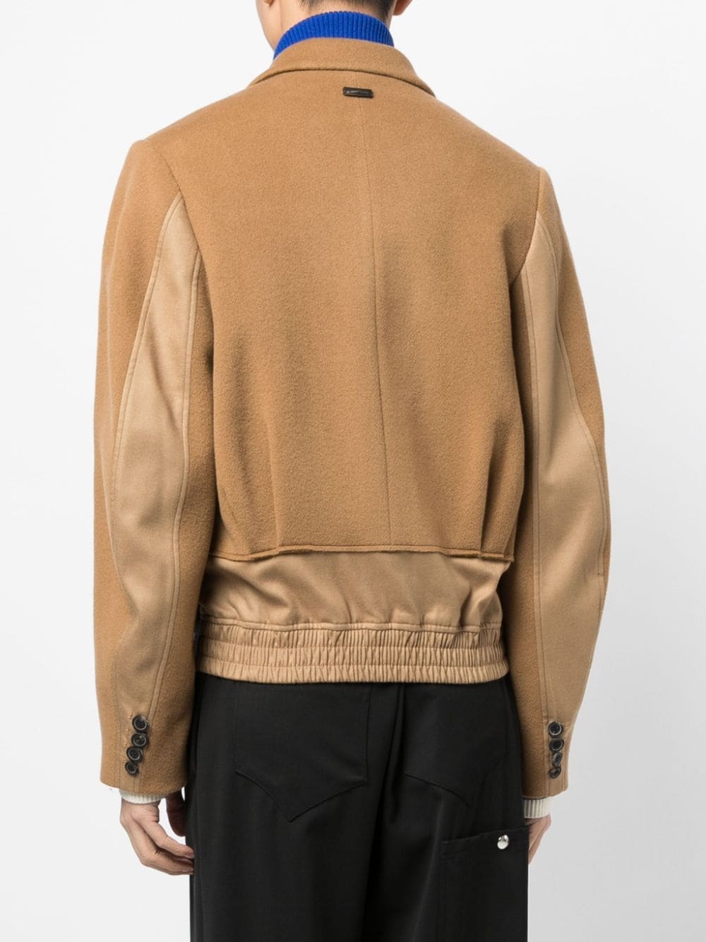 layered-effect single-breasted blazer - 4