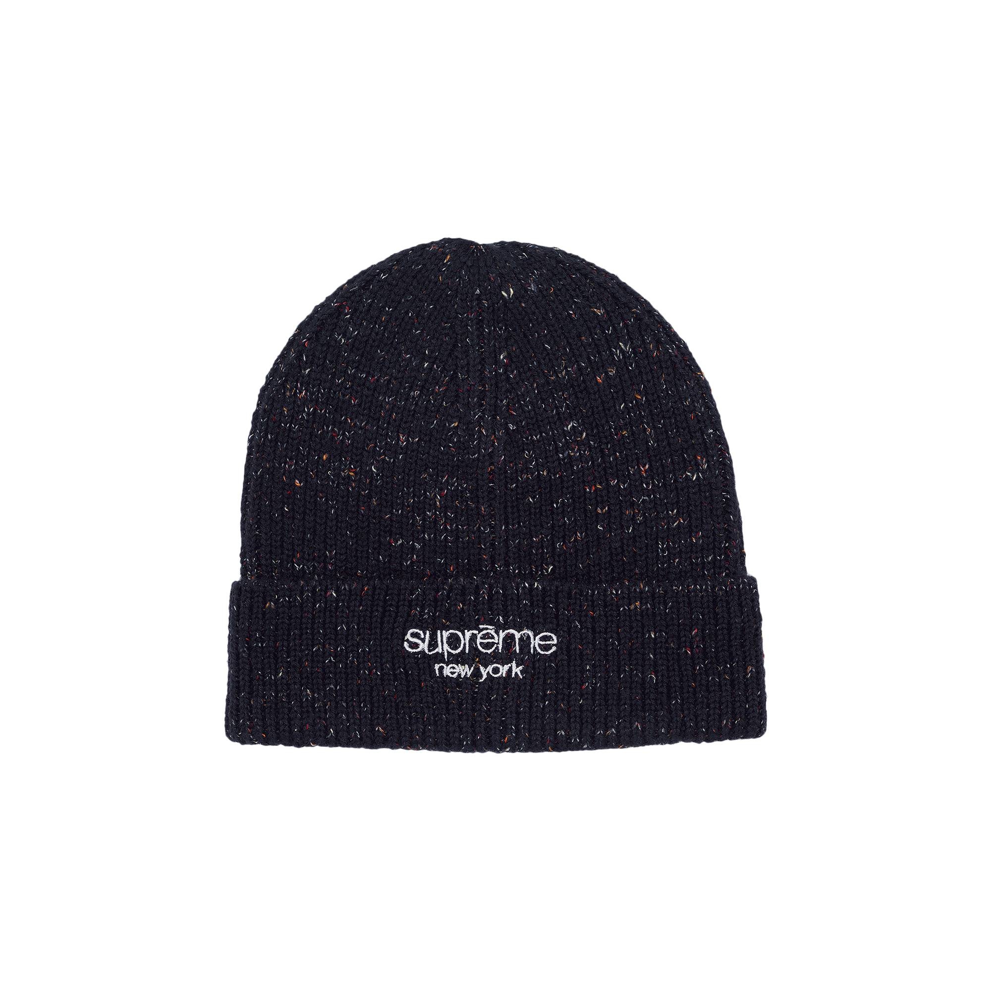 Supreme Rainbow Speckle Beanie 'Navy' - 1