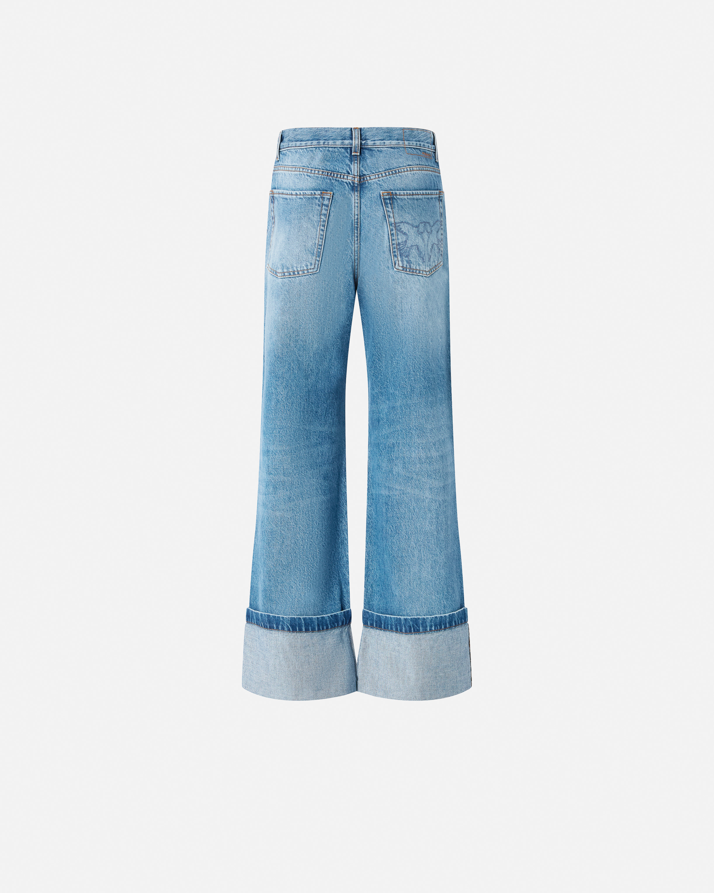 WIDE-LEG VINTAGE DENIM JEANS - 6