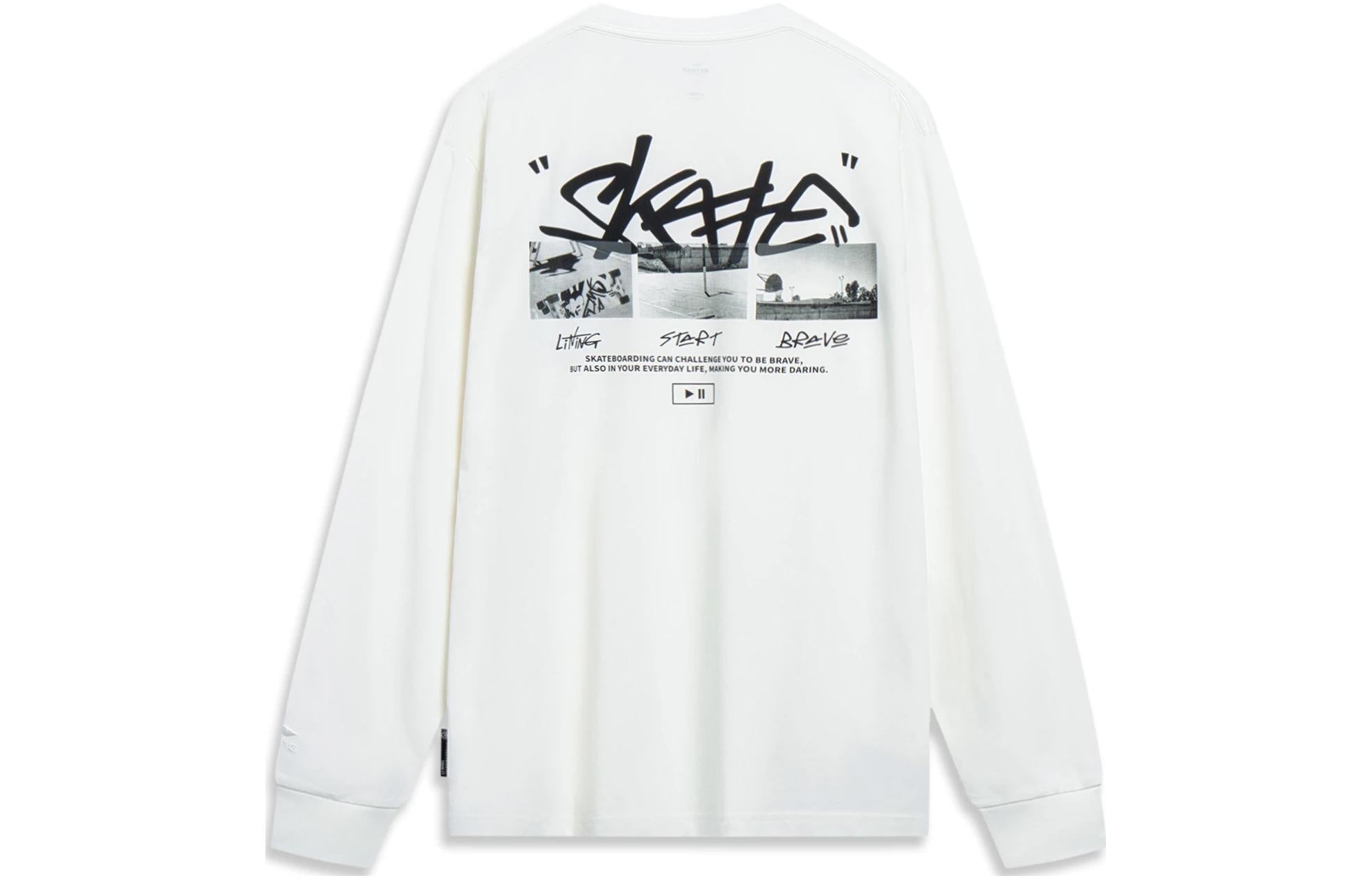 Li-Ning x Disney Oswald Graphic Long Sleeve T-shirt 'White' AHST321-3 - 2