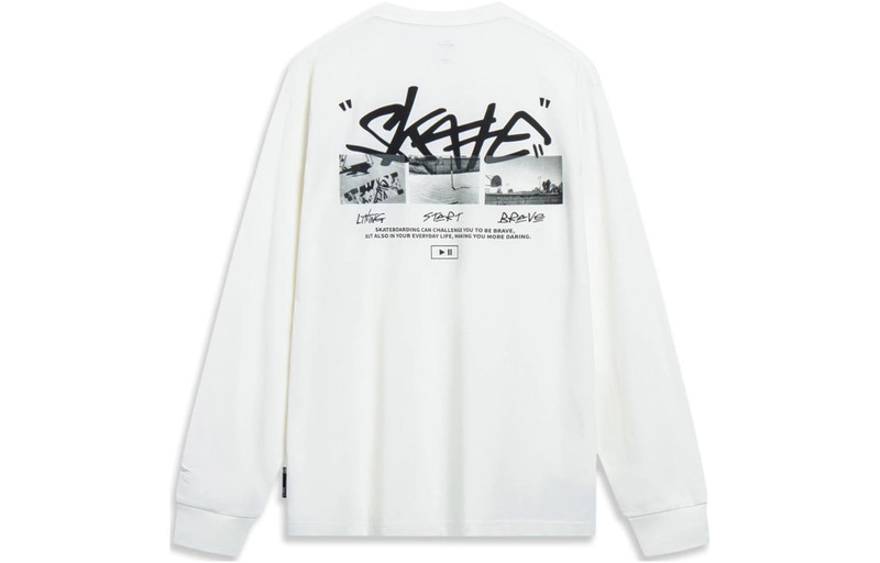 Li-Ning Li-Ning x Disney Oswald Graphic Long Sleeve T-shirt 'White' AHST321-3 outlook