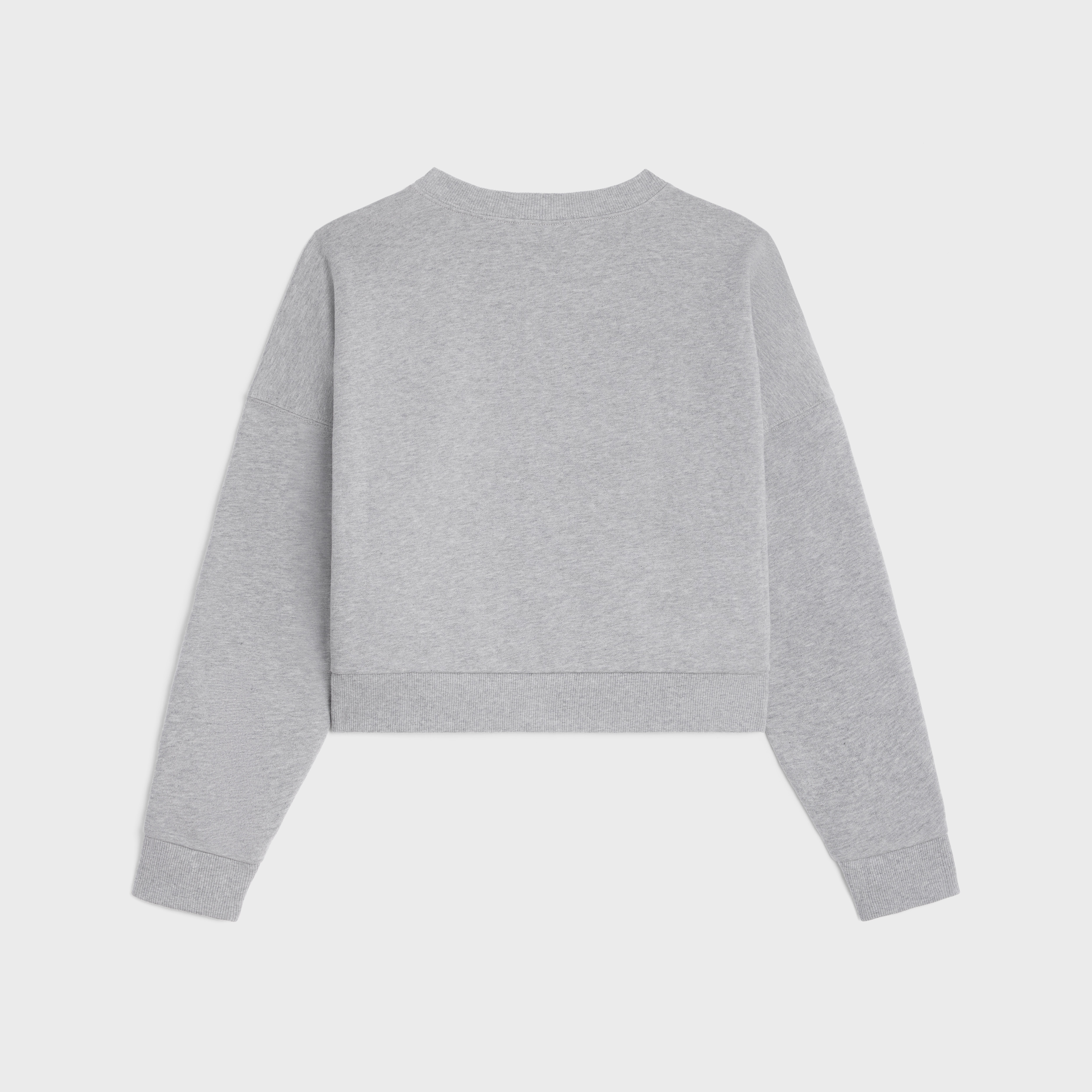 celine loose sweatshirt in cotton fleece - 2