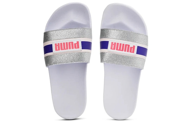 (WMNS) PUMA Leadcat FTR Slides '90s Pop - Glittered White' 372624-02 - 3