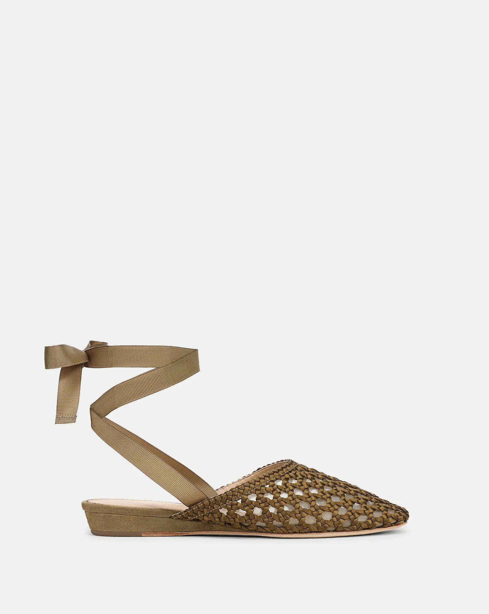 MALIA WOVEN SATIN MULE - 1