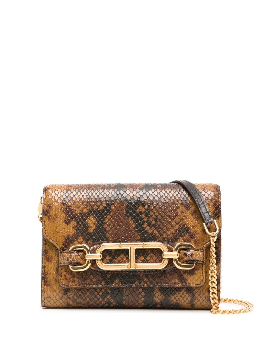 Whitney snakeskin-effect leather mini bag - 1