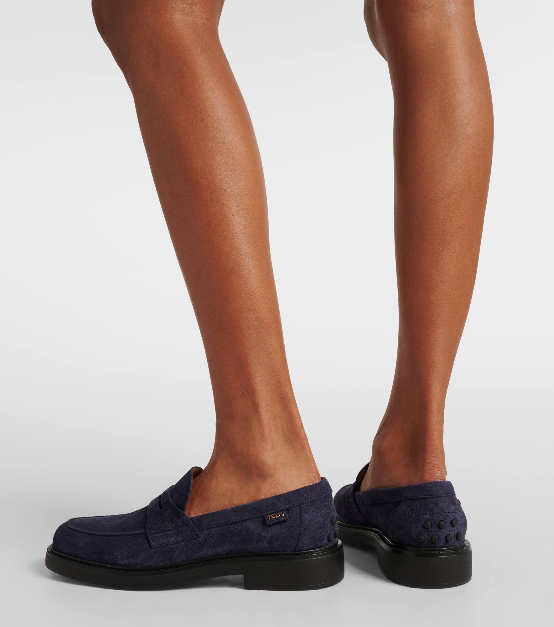 Suede penny loafers - 4