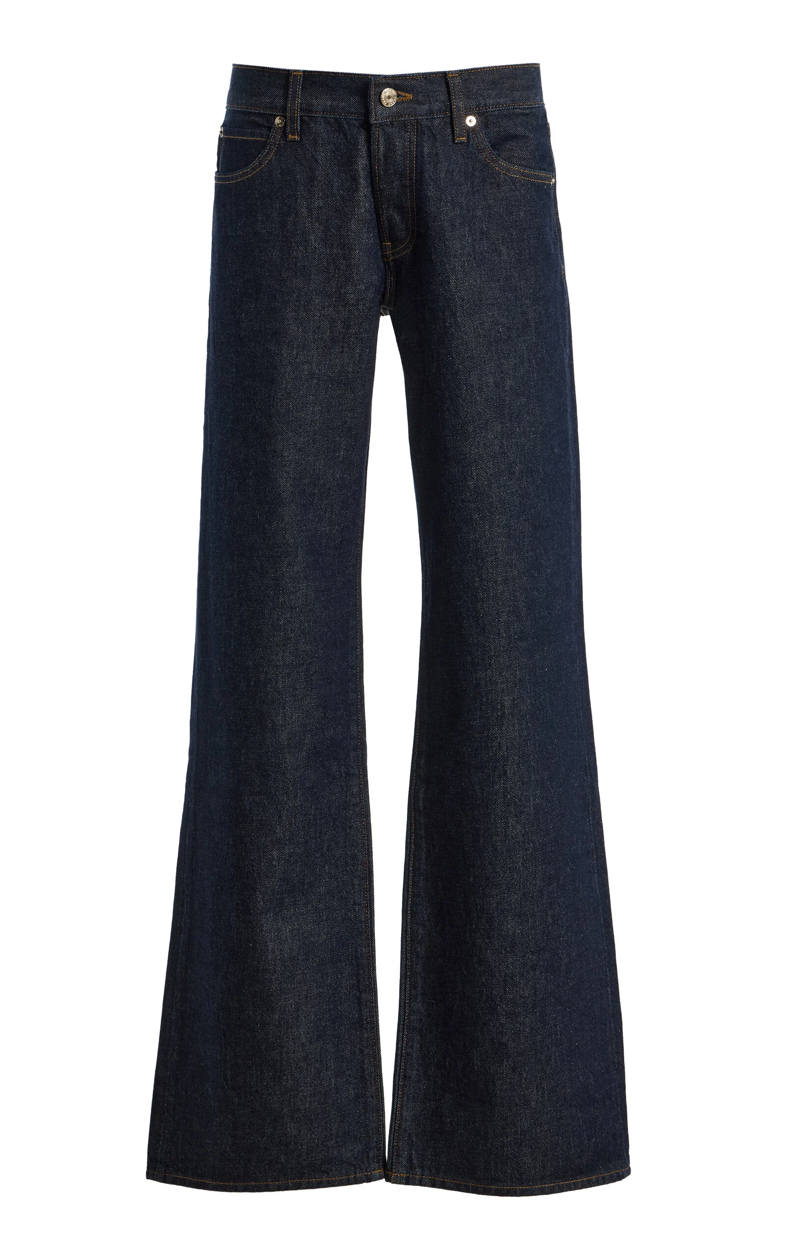 x Amelia Gray The Gray Rigid Low-Rise Flared-Leg Jeans - 1