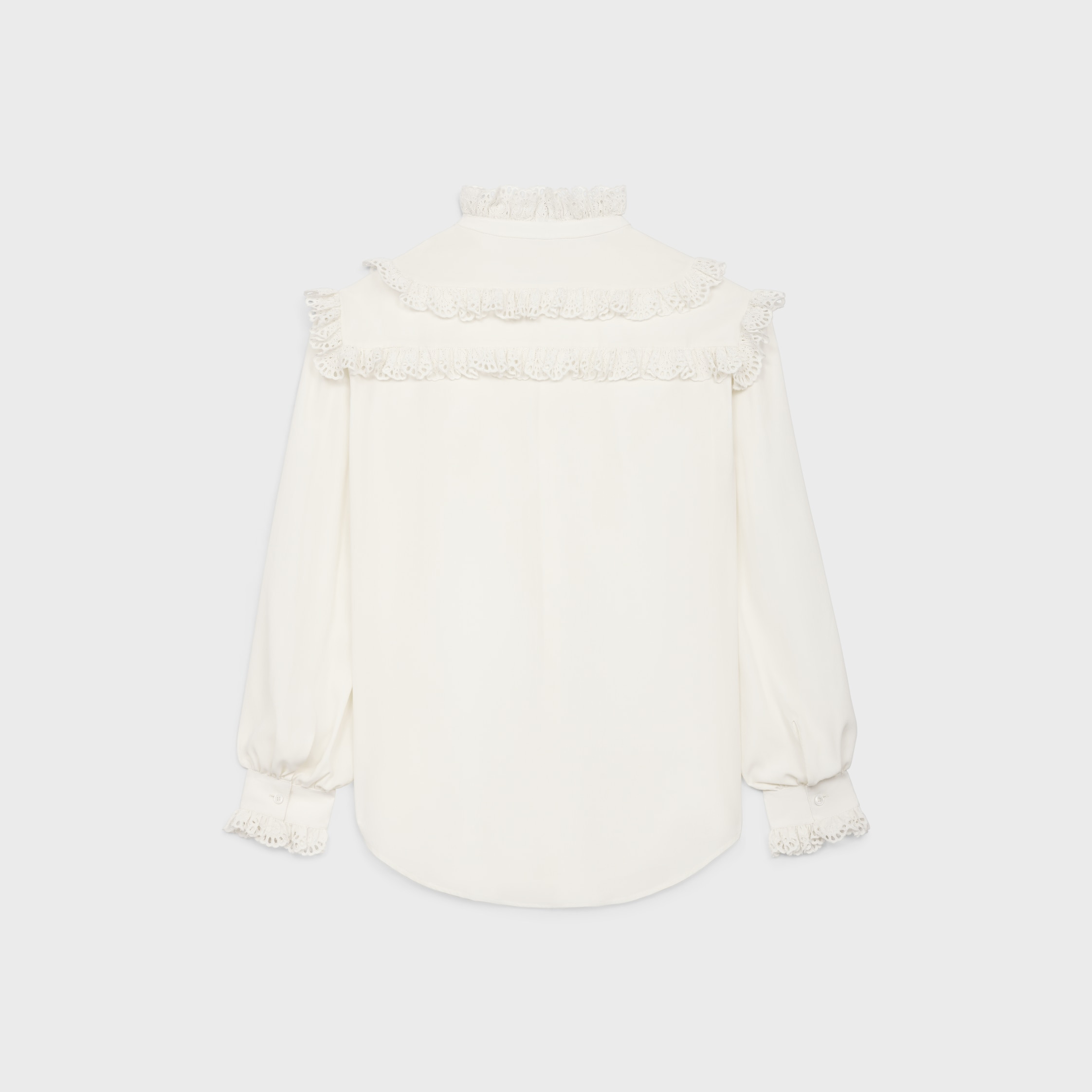 tomboy shirt in silk crêpe and acetate - 2