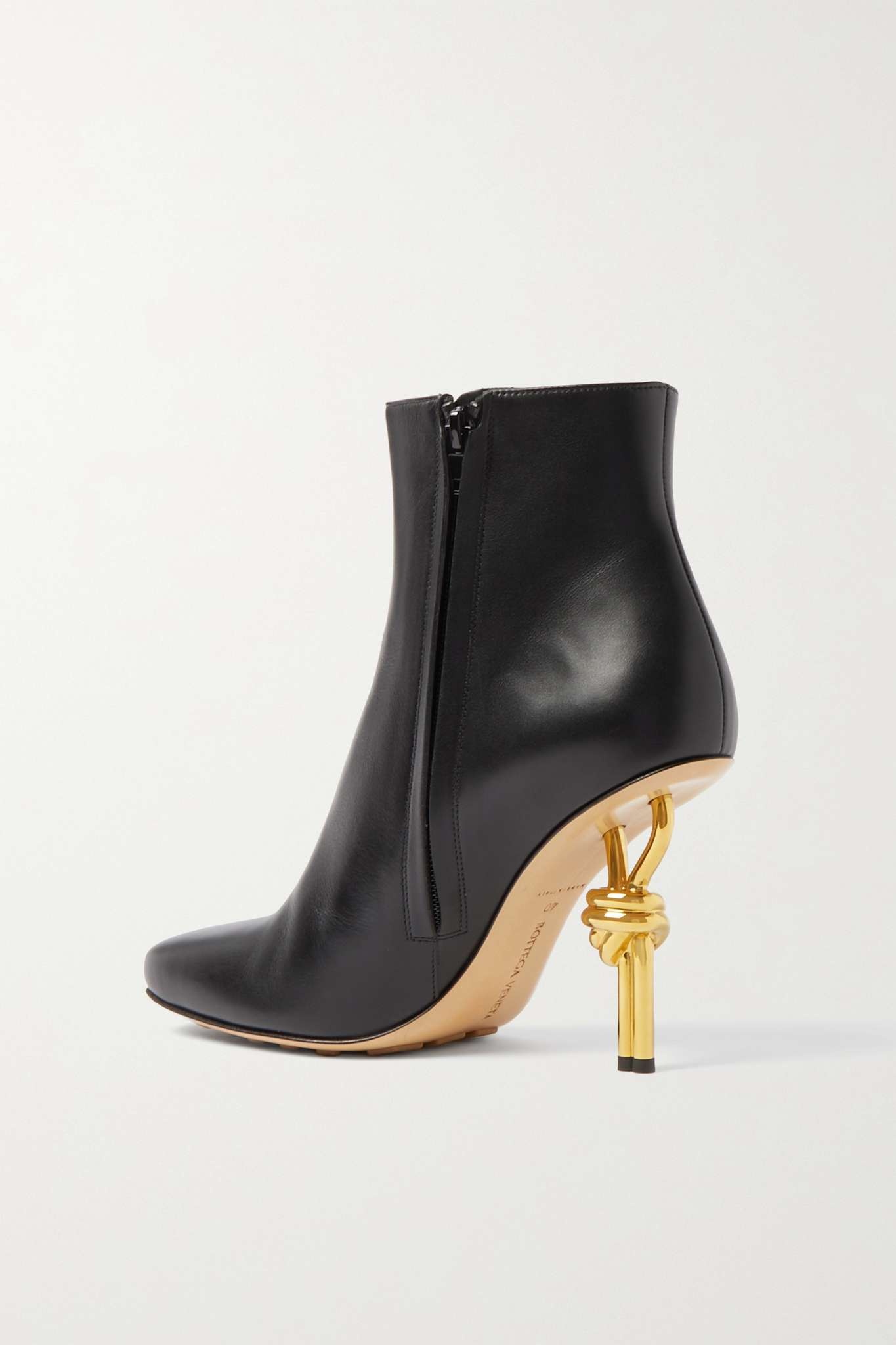 Knot leather ankle boots - 3