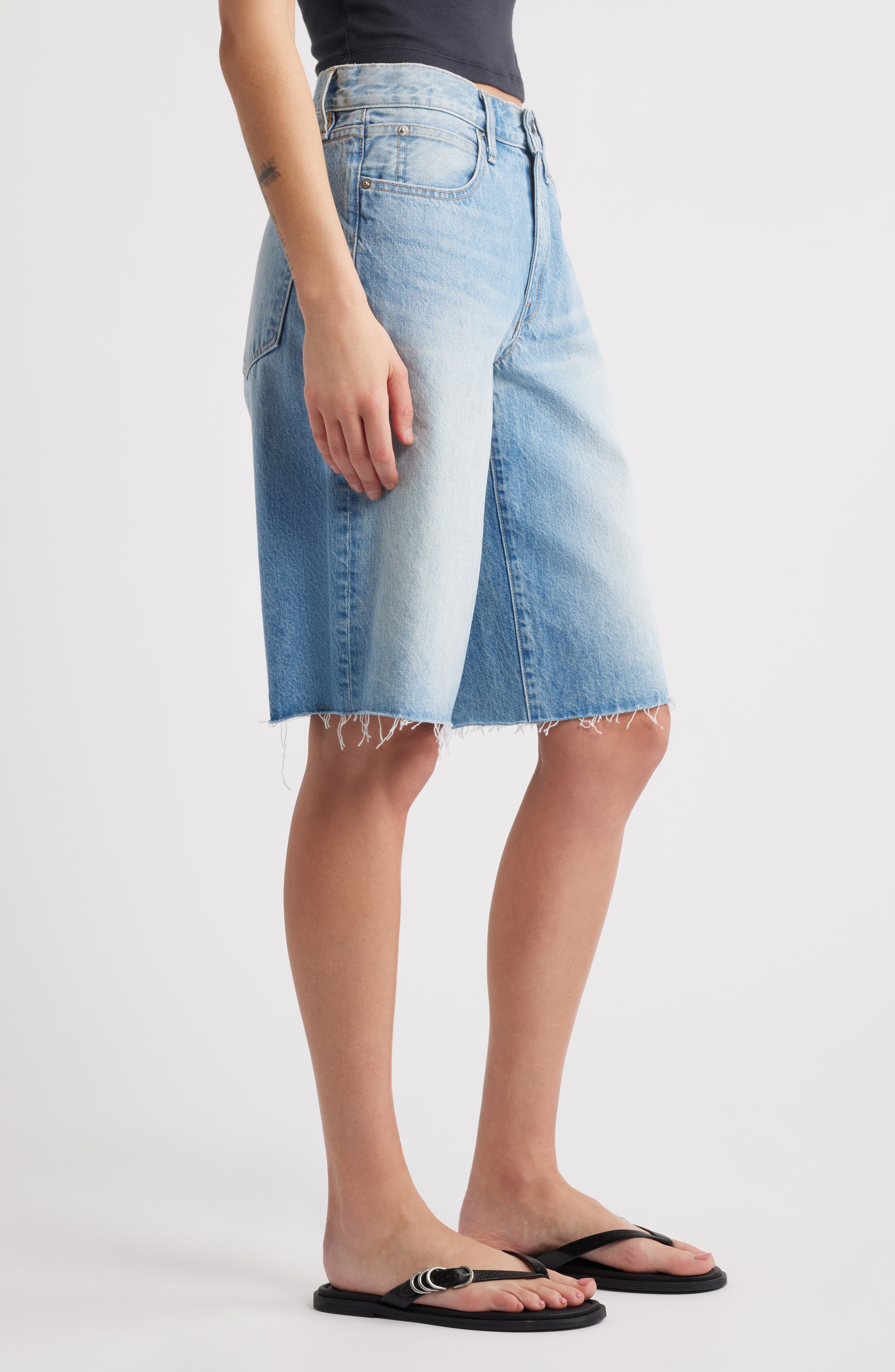 SLVRLAKE Mica Cutoff Denim Shorts in Shes The One at Nordstrom - 3