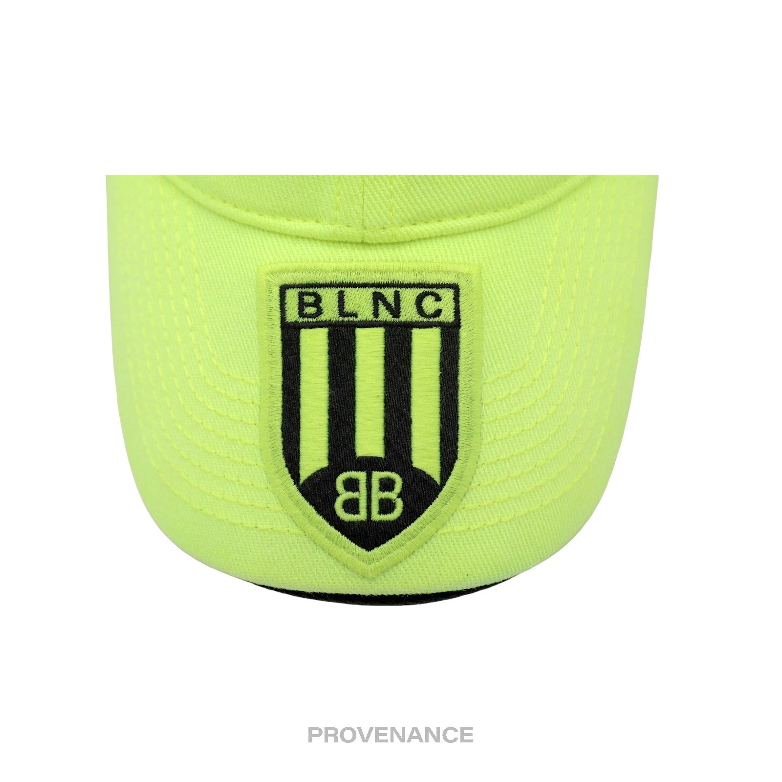 Balenciaga Soccer Crest Embroidered Logo Cap - Neon - 12