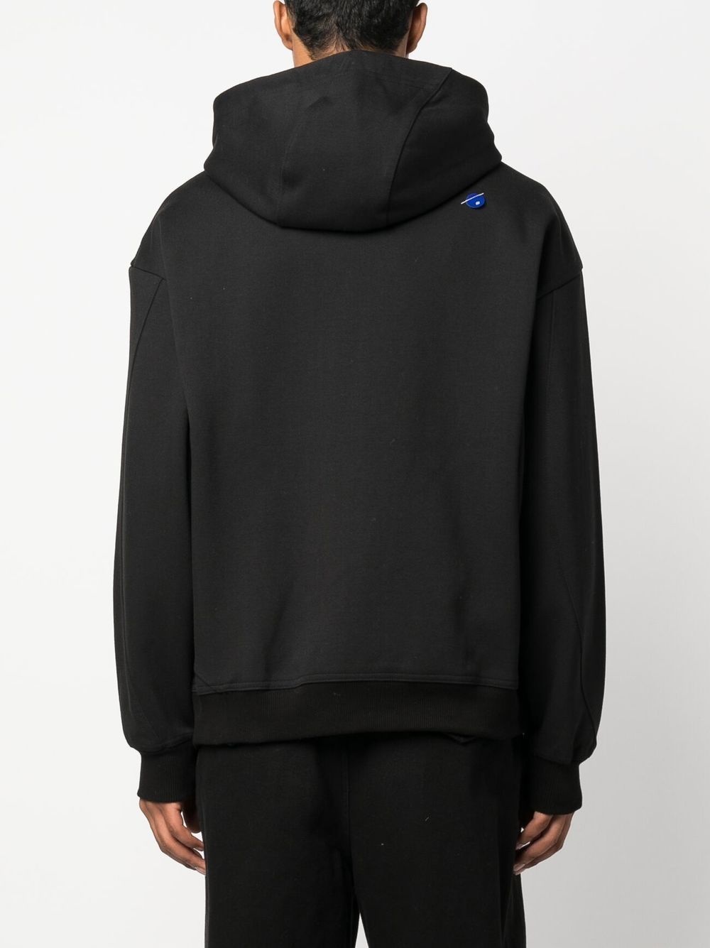 curved-zip long-sleeve hoodie - 5