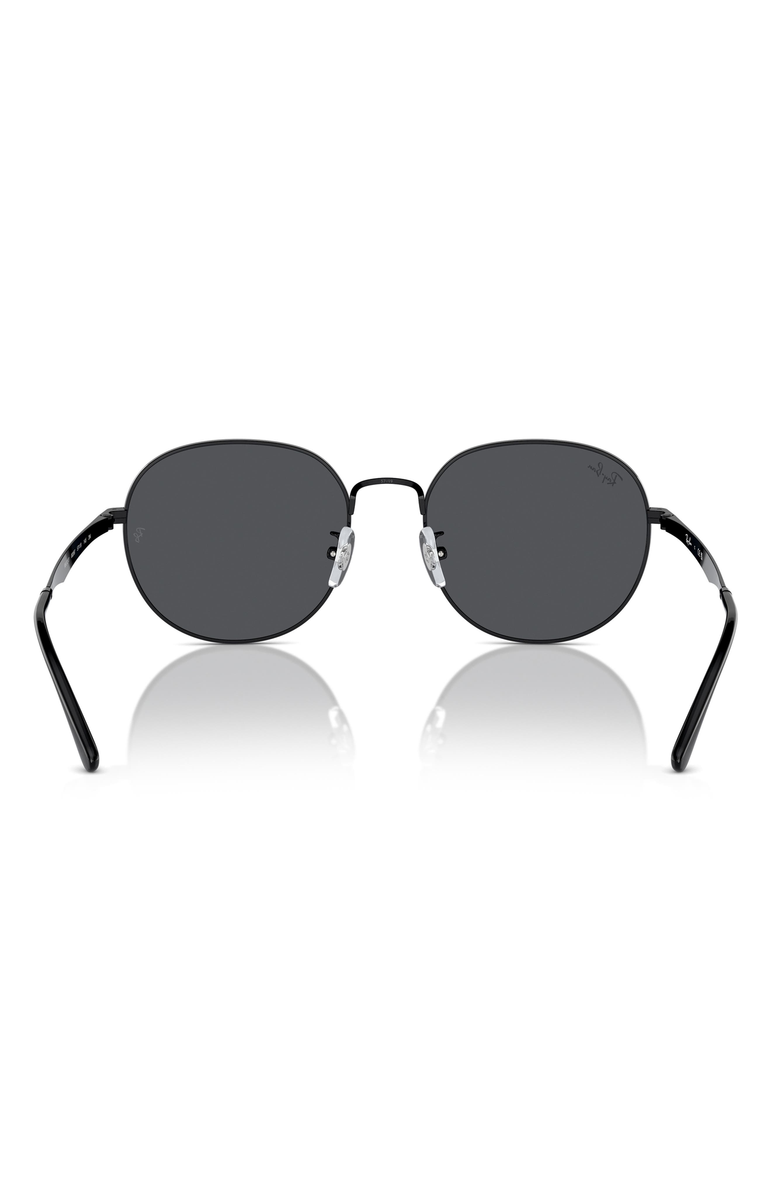 Ray-Ban 57mm Round Phantos Sunglasses in Black at Nordstrom - 4