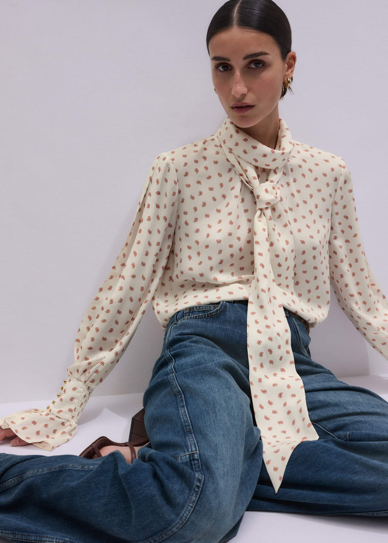 ME+EM Straight Blouse + Tie outlook