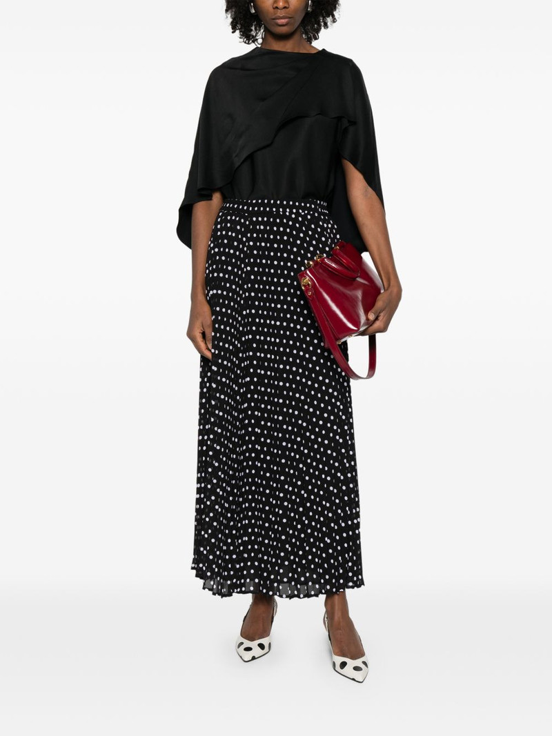 MICHAEL KORS pleated polka-dot maxi skirt outlook