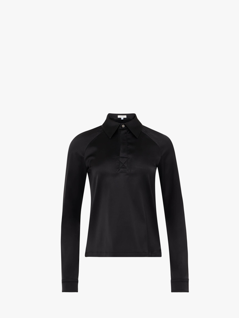 LONG SLEEVE POLO TOP - 1
