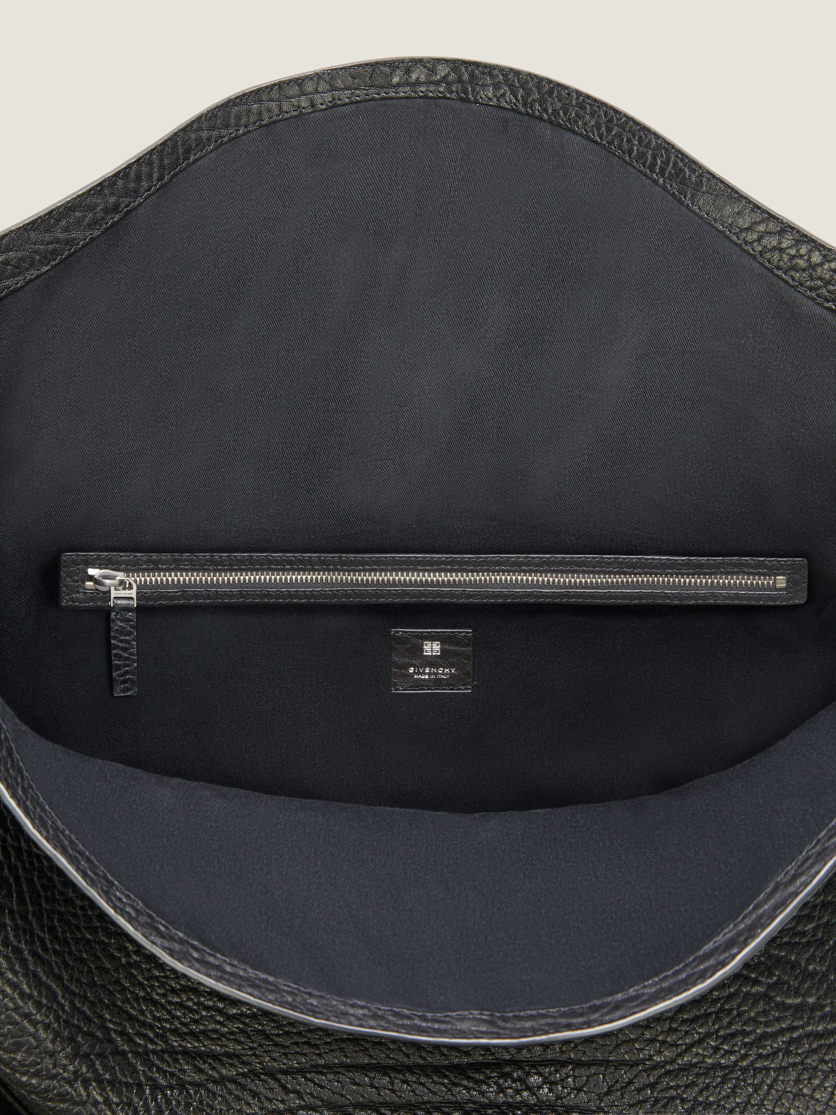 LARGE VOYOU BAG IN GRAINED LEATHER - 4