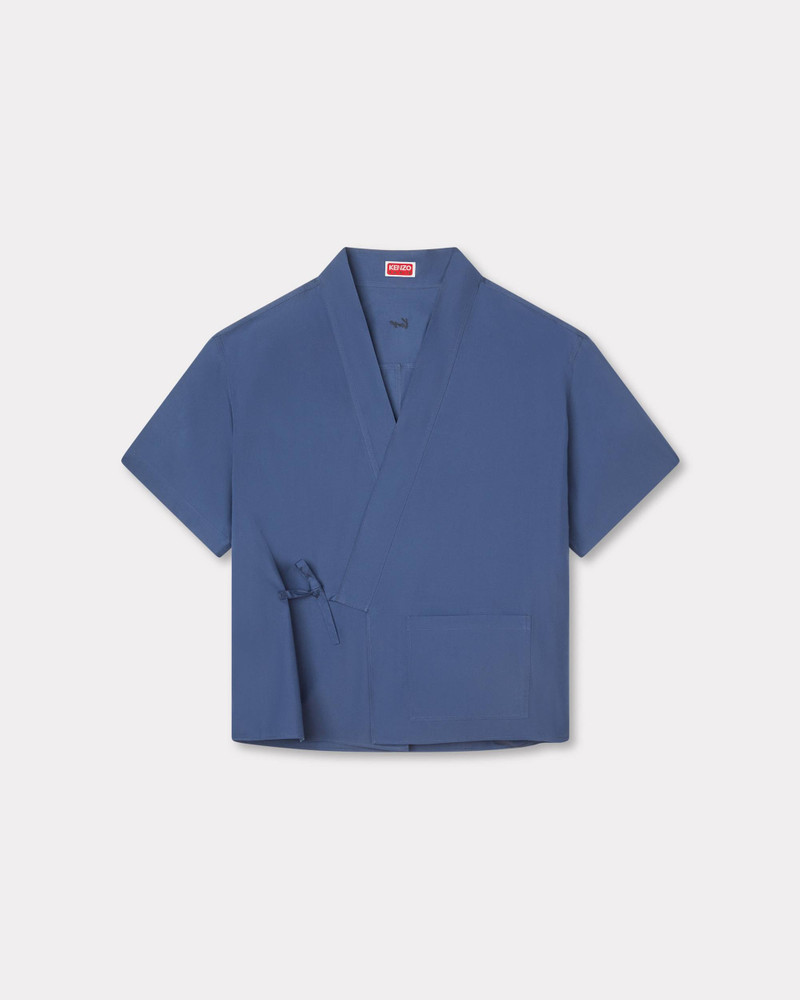 Kimono short sleeve shirt in cotton 1