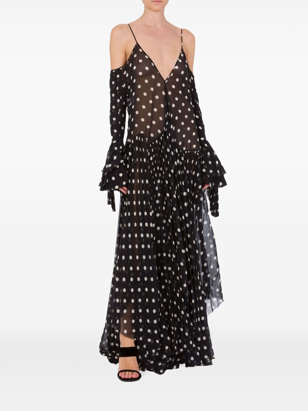 polka dot maxi dress - 2