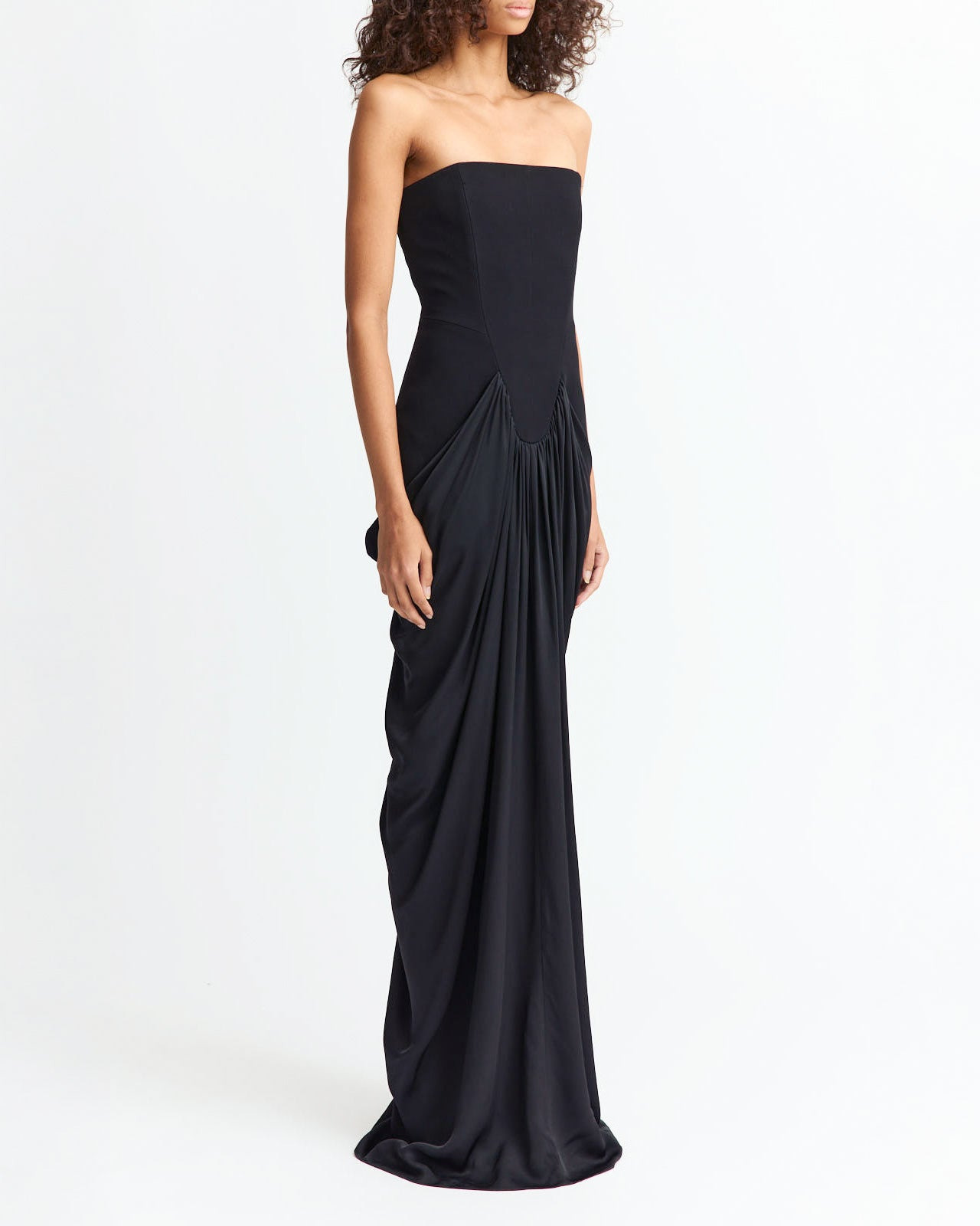 RES GOWN IN SATIN BACK CREPE - 3