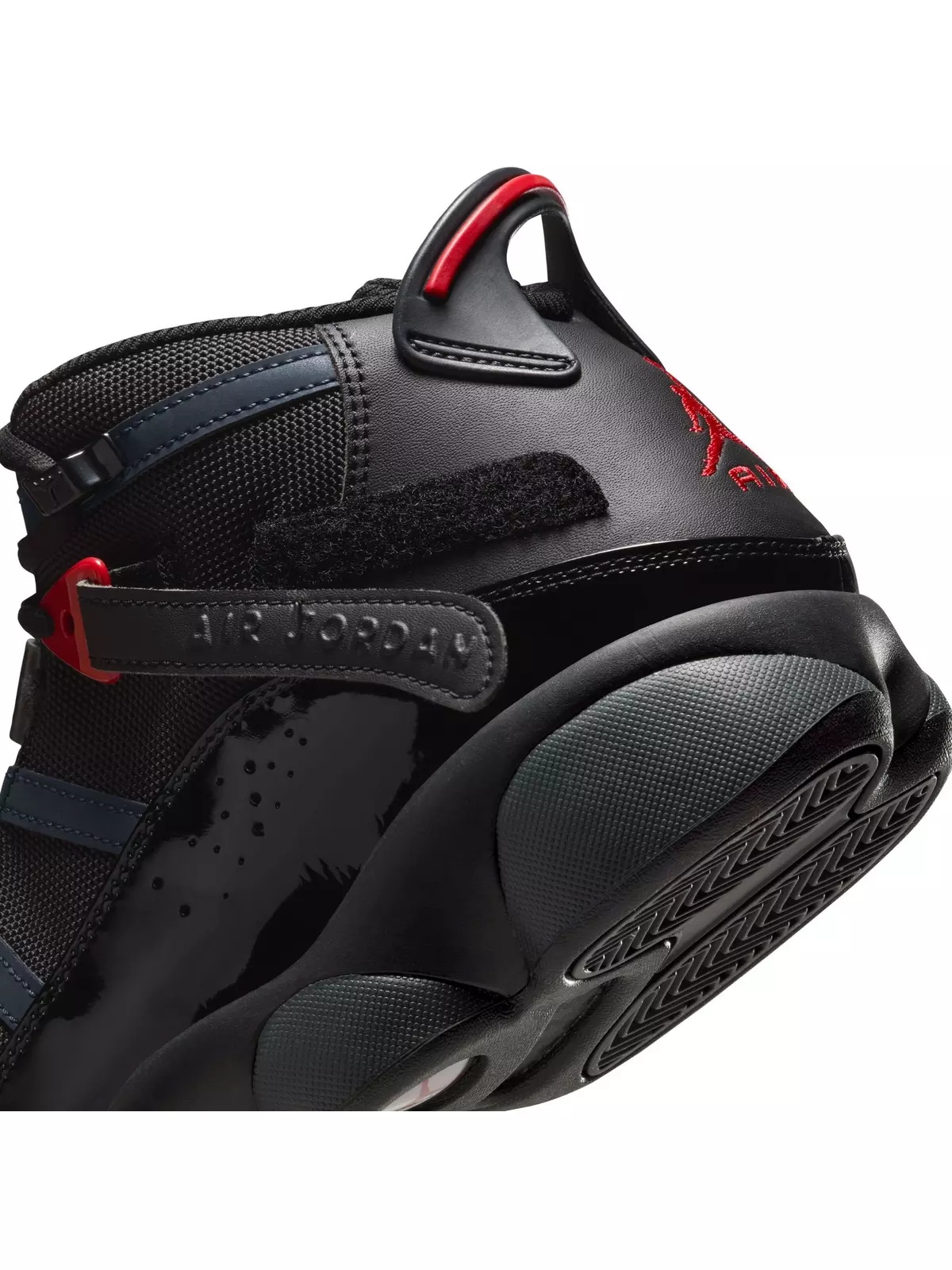 6 Rings "Black/Fire Red/Anthracite" Men's Shoe - 11