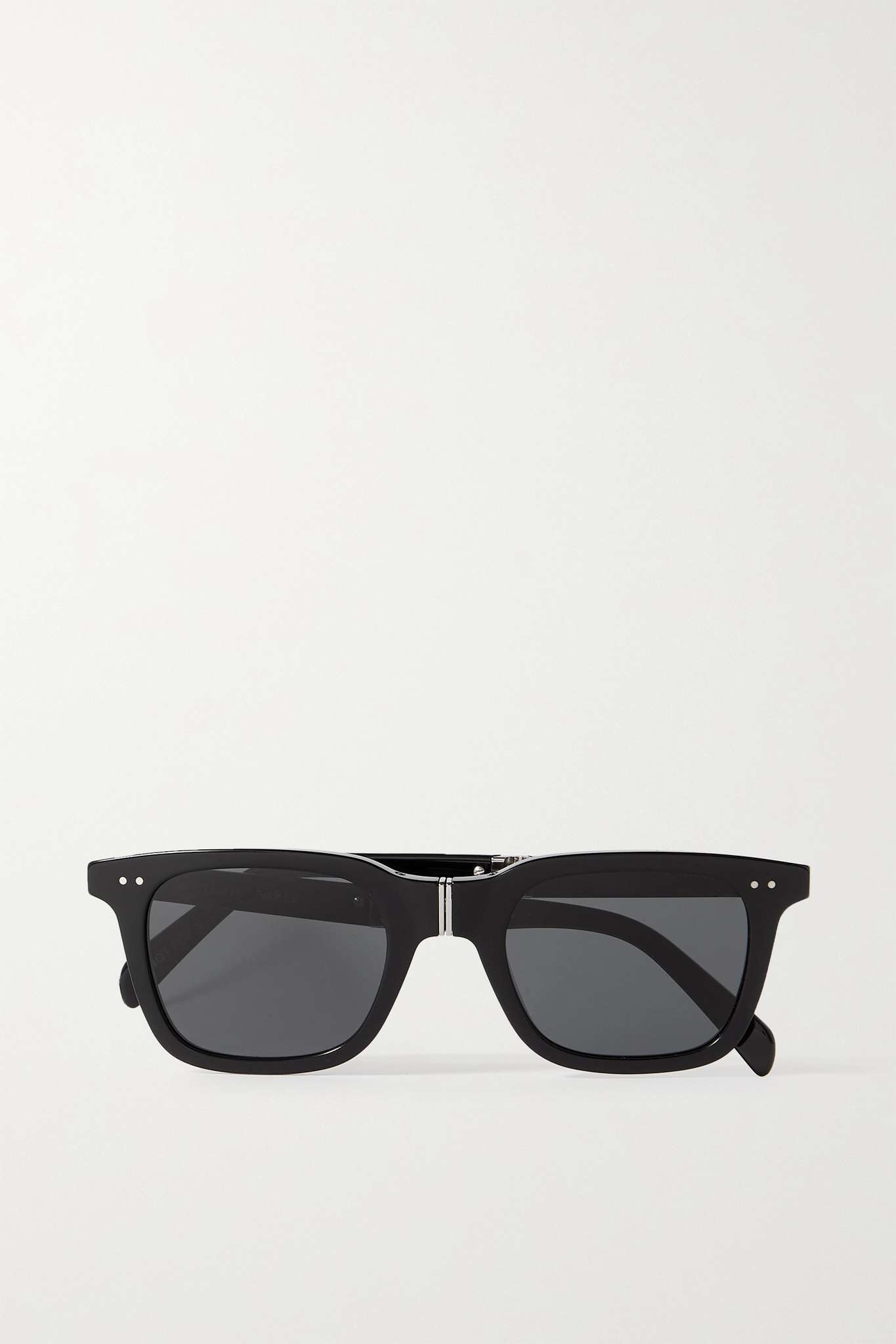 Foldable square-frame acetate sunglasses - 1