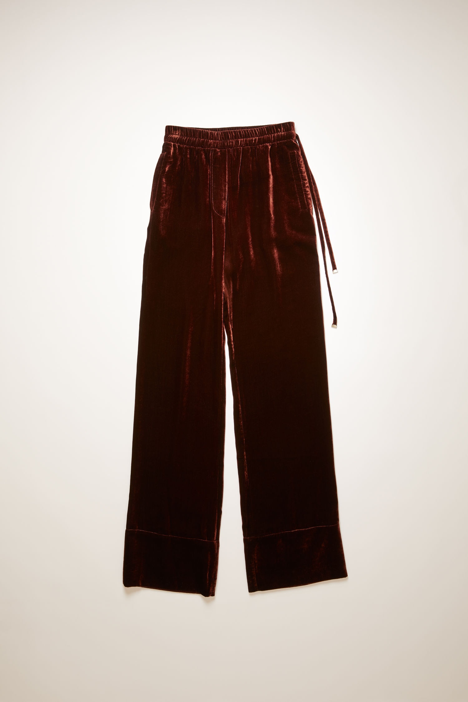 Velvet trousers dark brown - 5