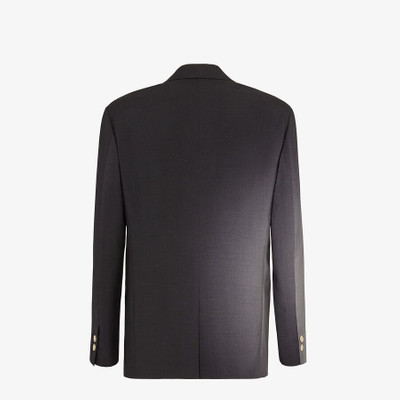 FENDI Black wool blazer outlook