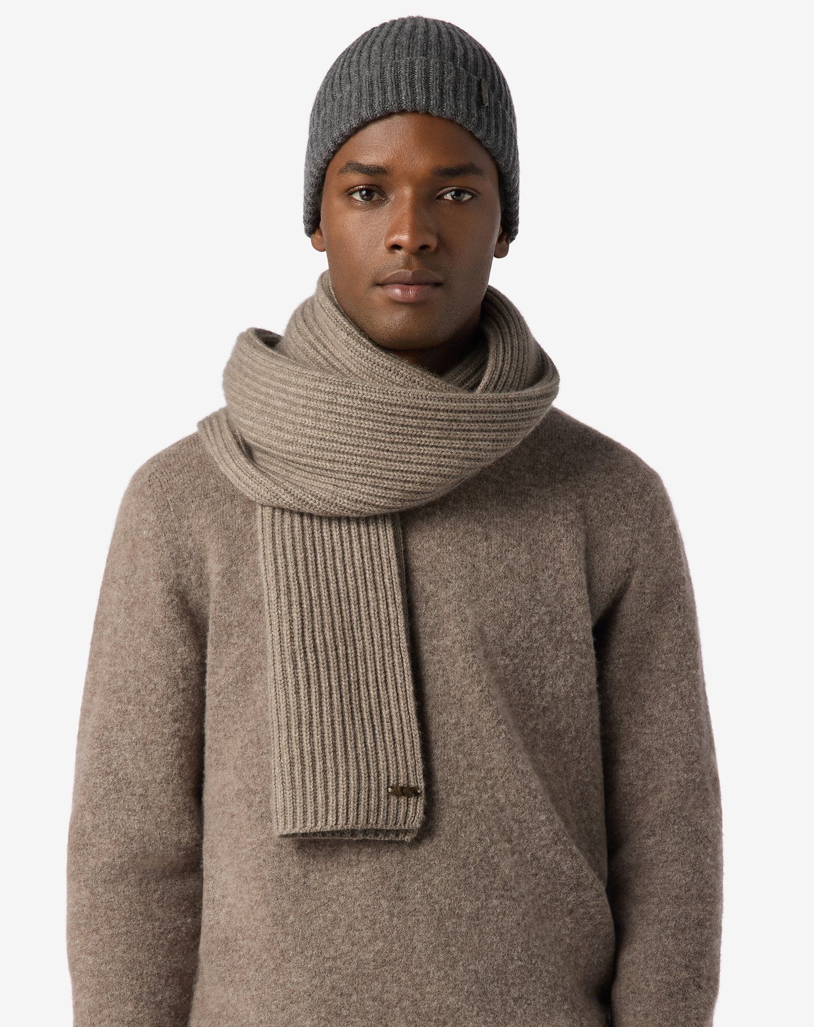 Taupe Sublime Cashmere scarf - 2
