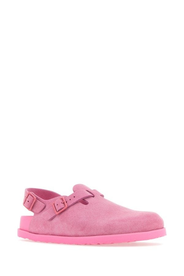 Pink suede Tokyo slippers - 2