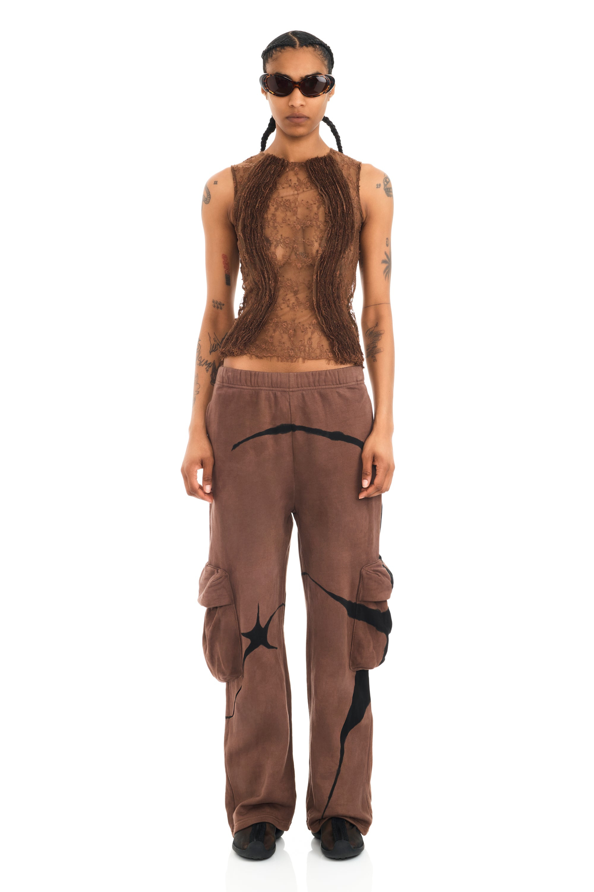 BROWN WAVY DANDELION TANK - 7