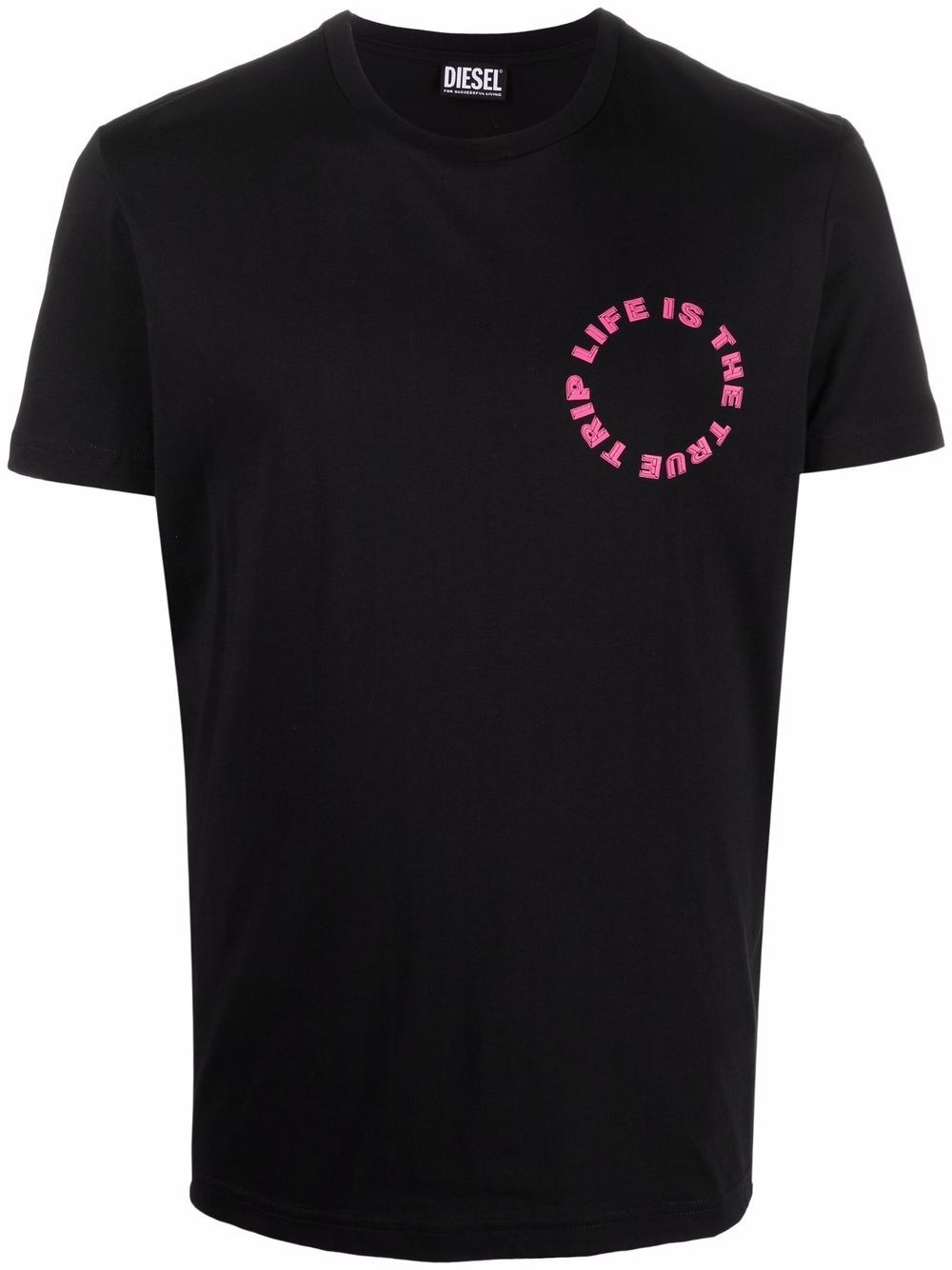 circular-logo print T-shirt - 1