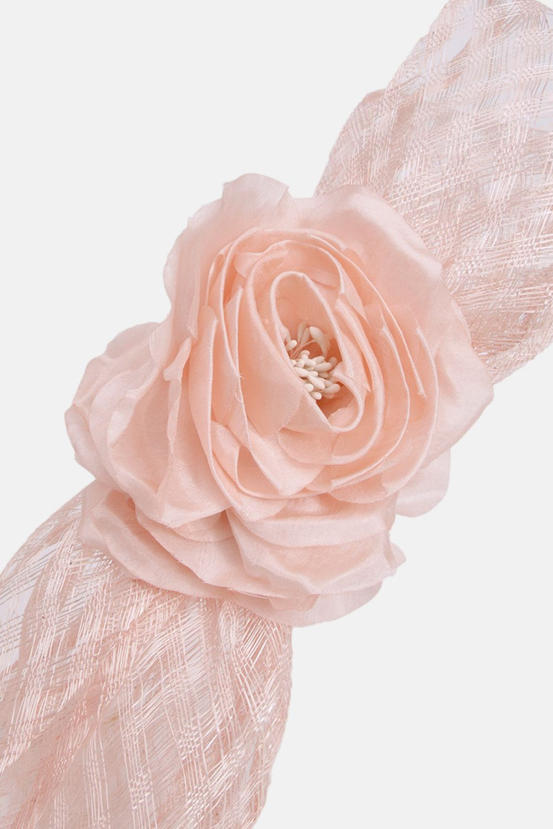 Mesh Floral Bow Headband 3