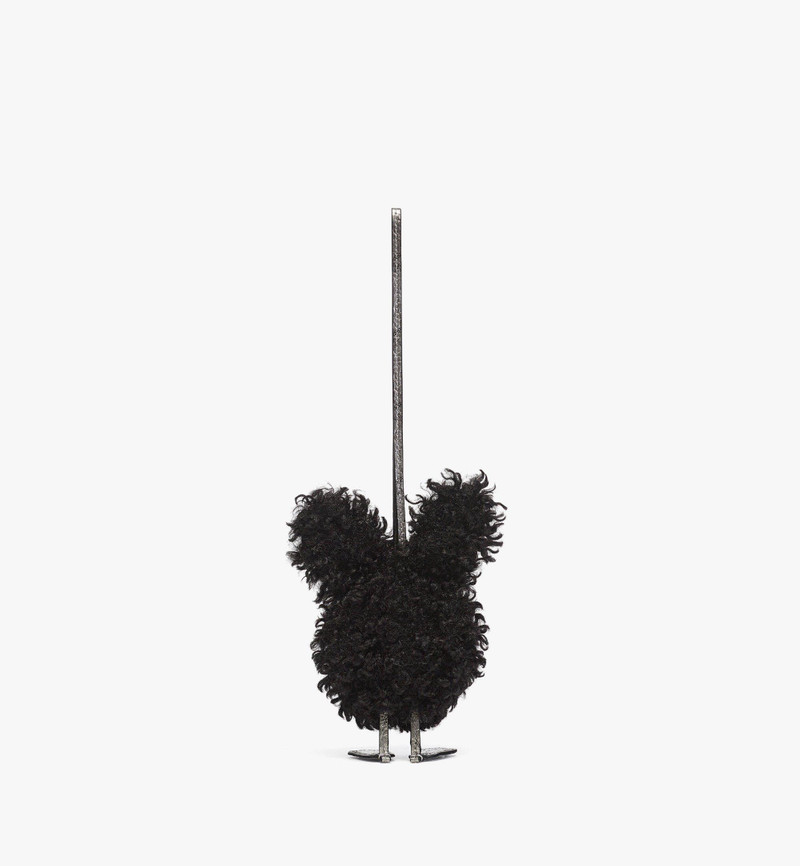 Aren Rabbit Charm in Faux Fur 3