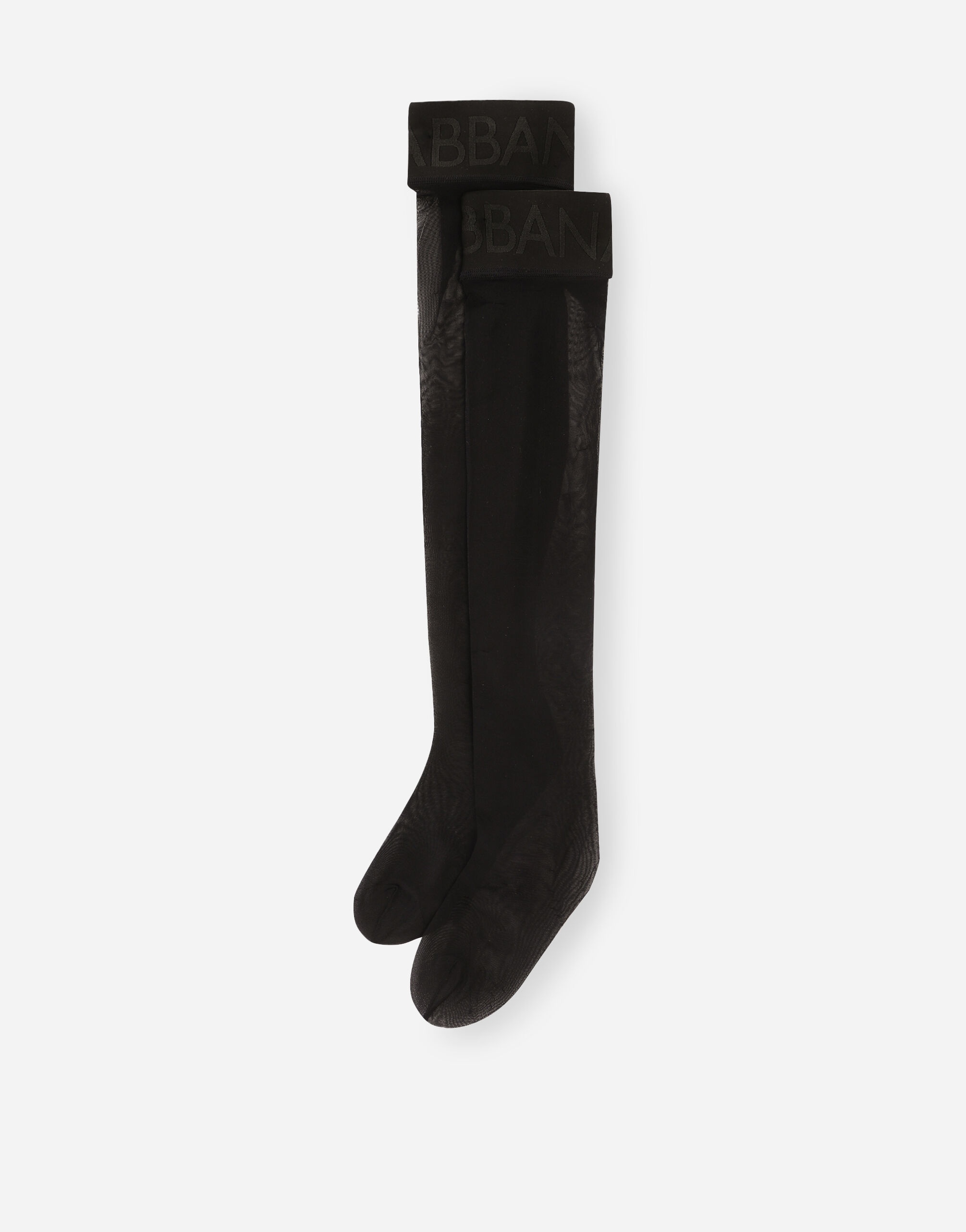 Hold-up stockings with branded elastic - 2