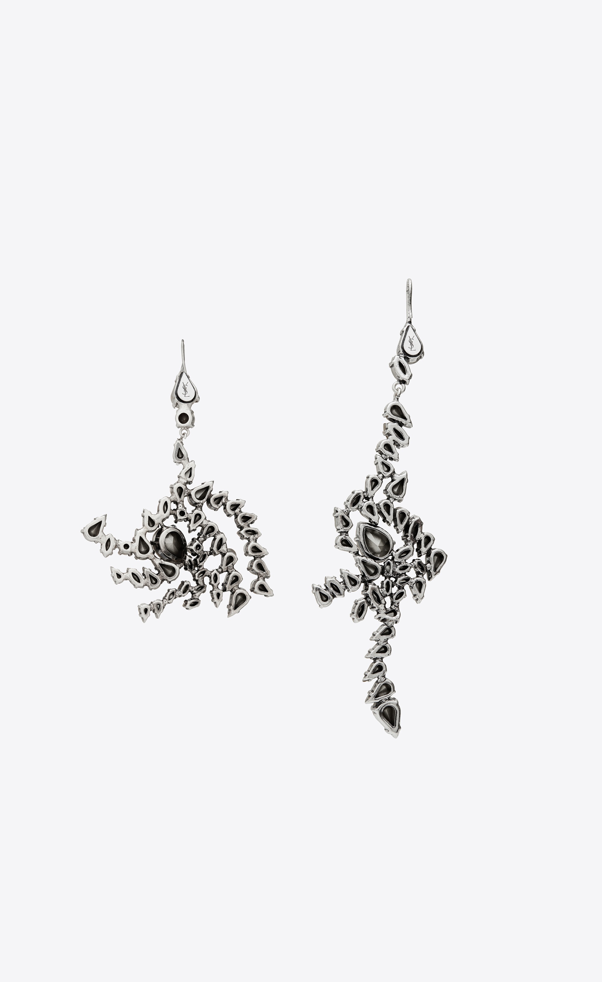 crystal drop twist earring - 3
