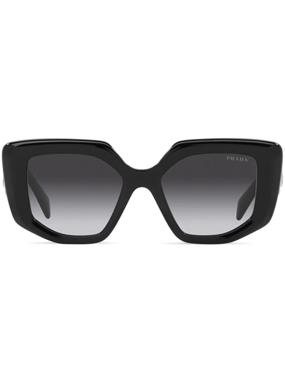 triangle-logo square sunglasses - 1