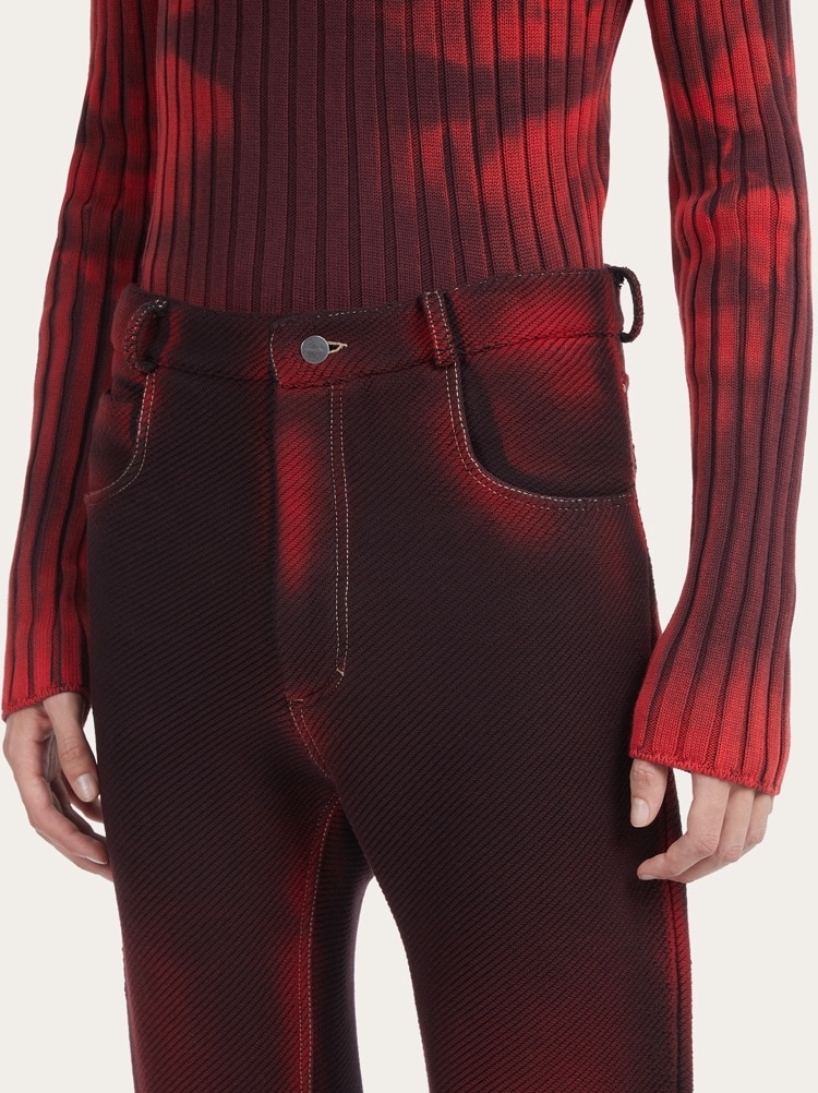 PRINTED 5 POCKET TROUSER - 3