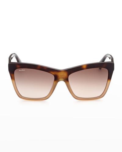 Max Mara Gradient Acetate Butterfly Sunglasses outlook